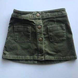 Toddler corduroy skirt